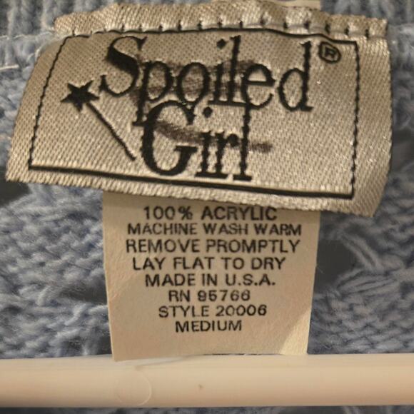 Y2K Spoiled Girl Open Knit Sweater - Picture 4 of 4
